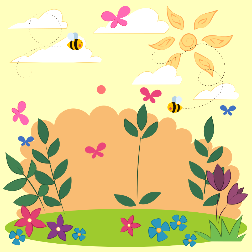 Beige lawn