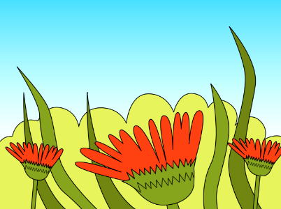Red flowers