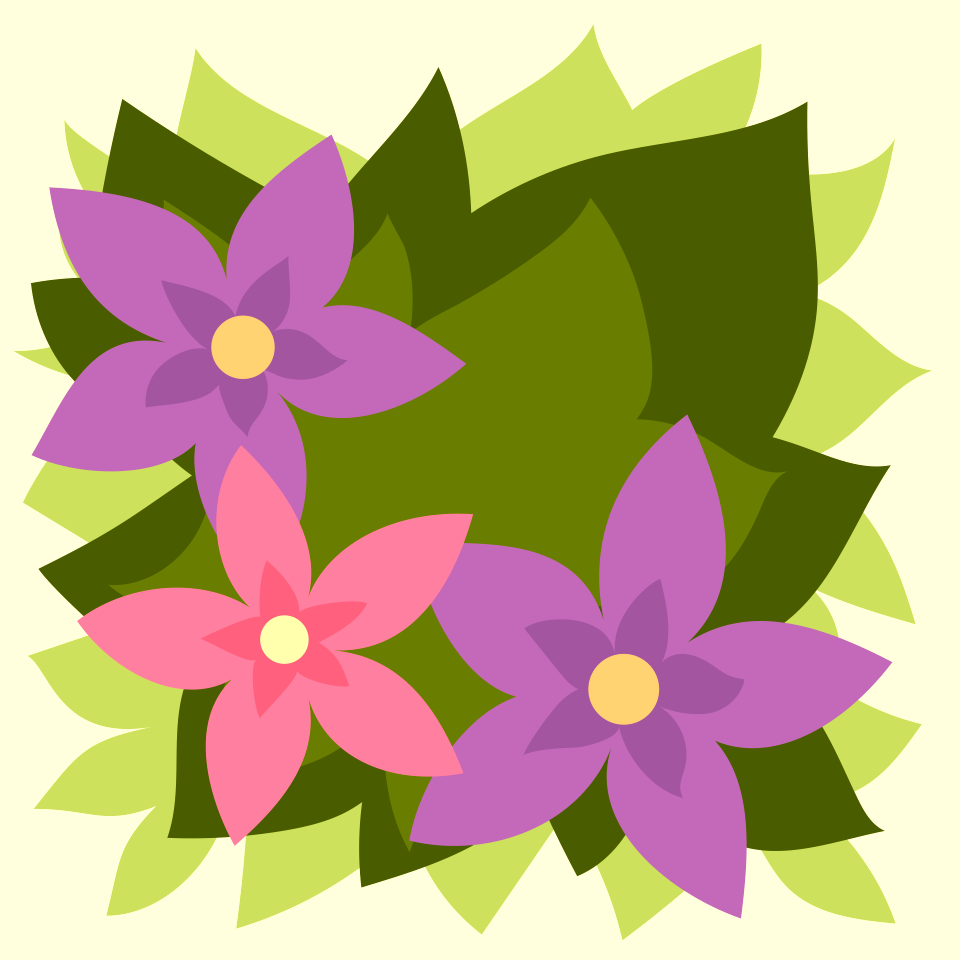 Three flowers