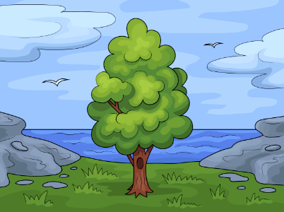 Tree and sea