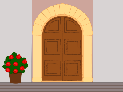 Brown door