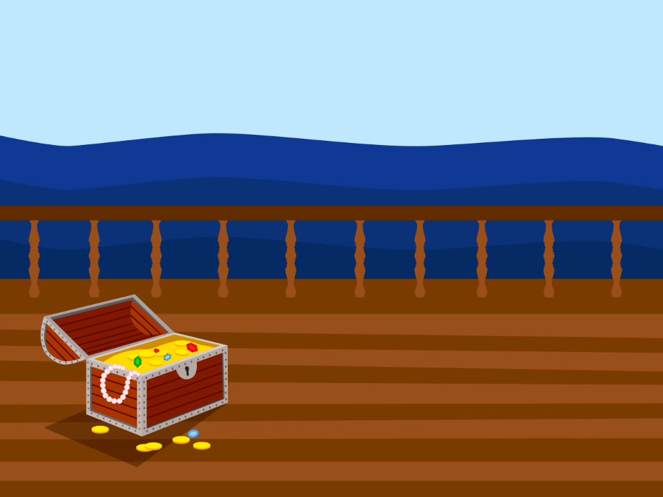 Pirate gold chest