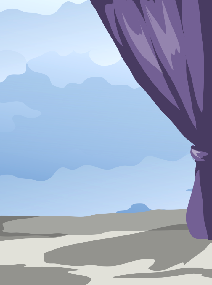 Purple curtain