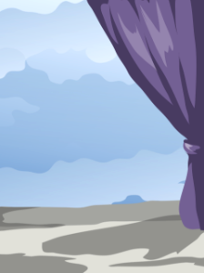 Purple curtain