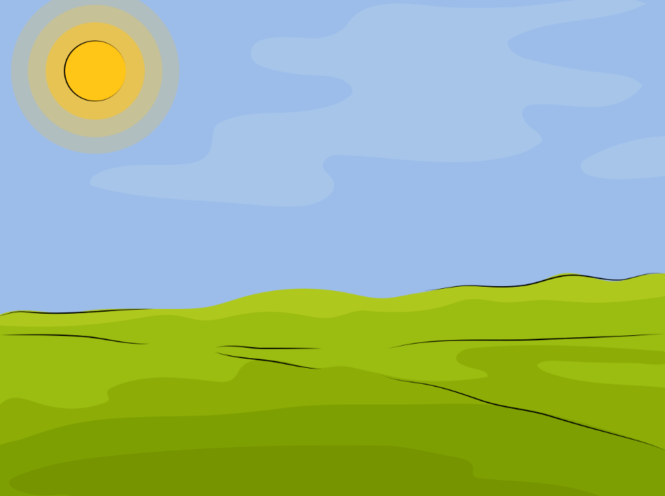 Green meadow