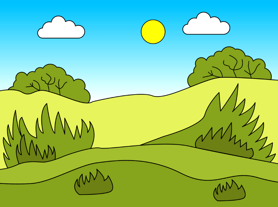 Green meadow