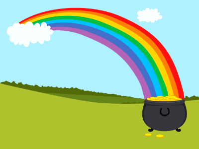 Rainbow pot