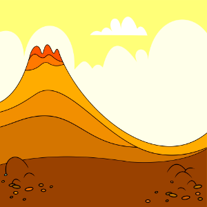 Brown volcano