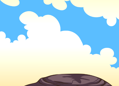 Rock and sky