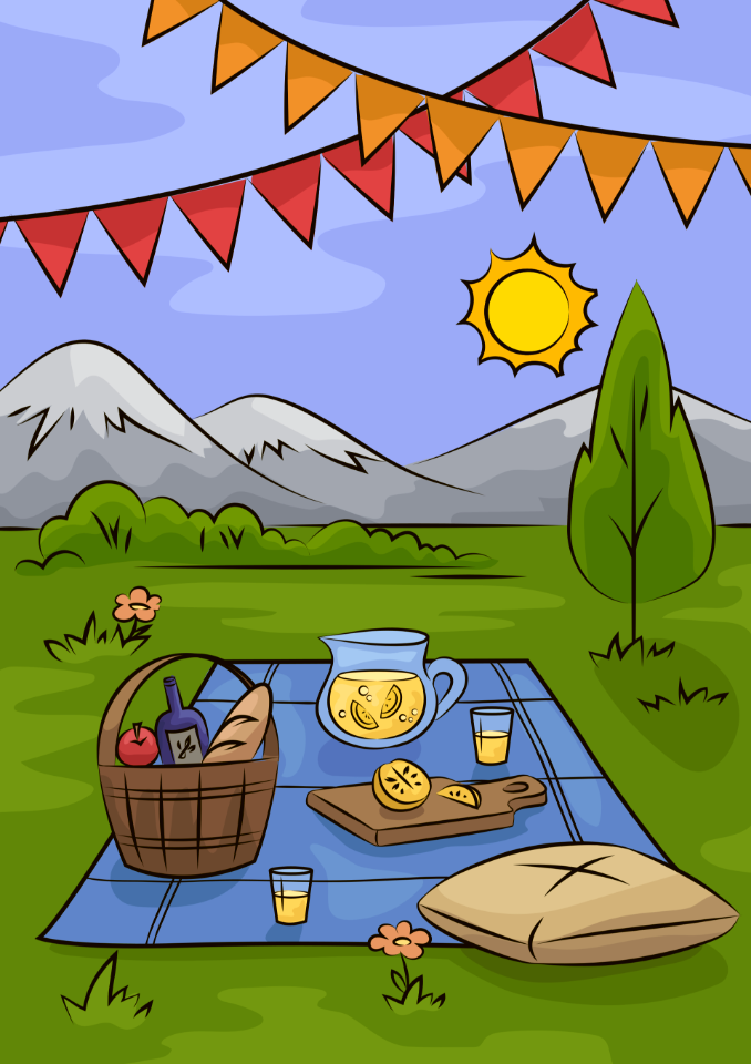 Picnic scene
