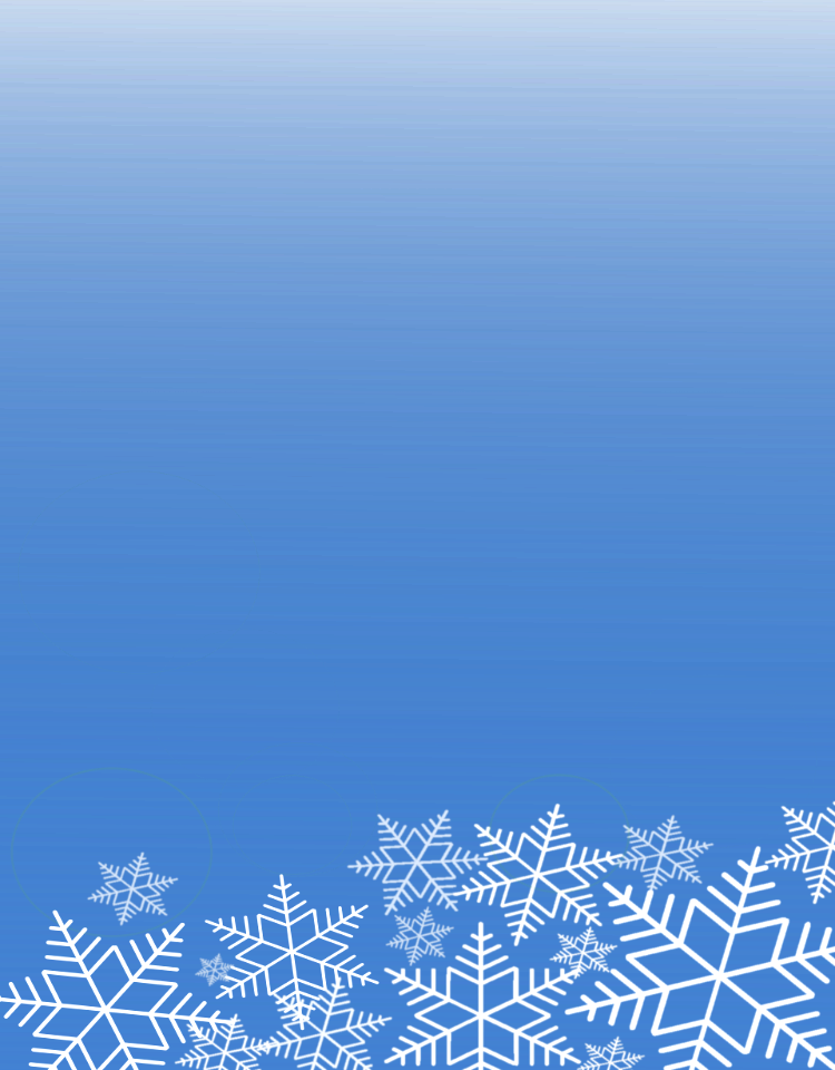 Blue snowflakes