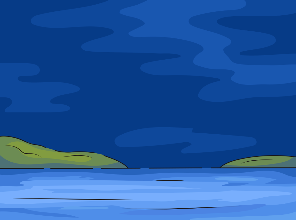 Night lake