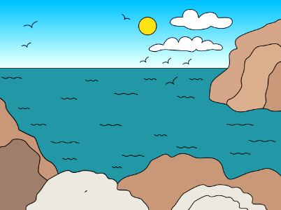 Rocky bay