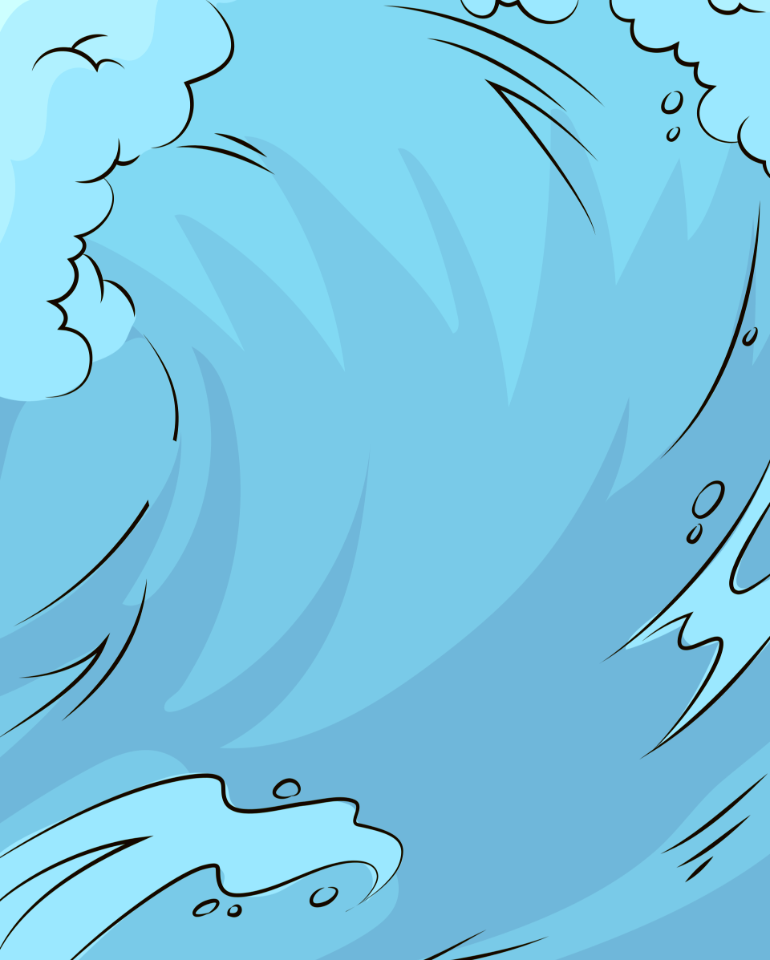 Surfing wave