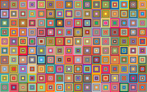 Hypnosis multicolol squares