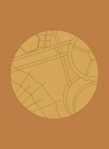 Steampunk shape background circle