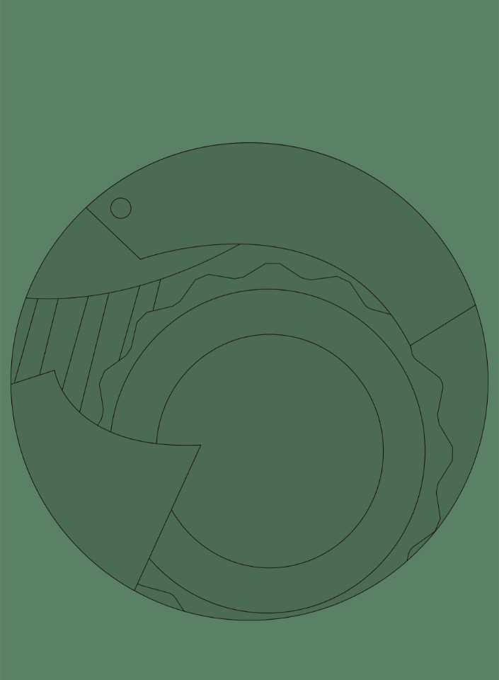 Steampunk shape background circle