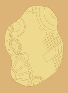 Steampunk shape background shape