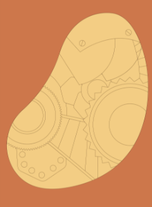 Steampunk shape background shape