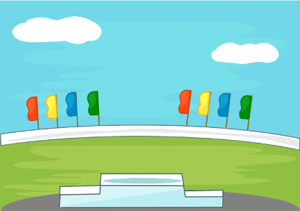 White podium