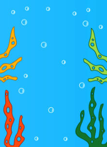 Underwater multi color seagrass