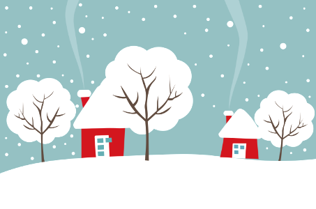 Houses in winter