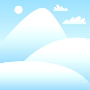 Light blue hills