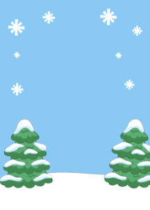 Two christmas trees