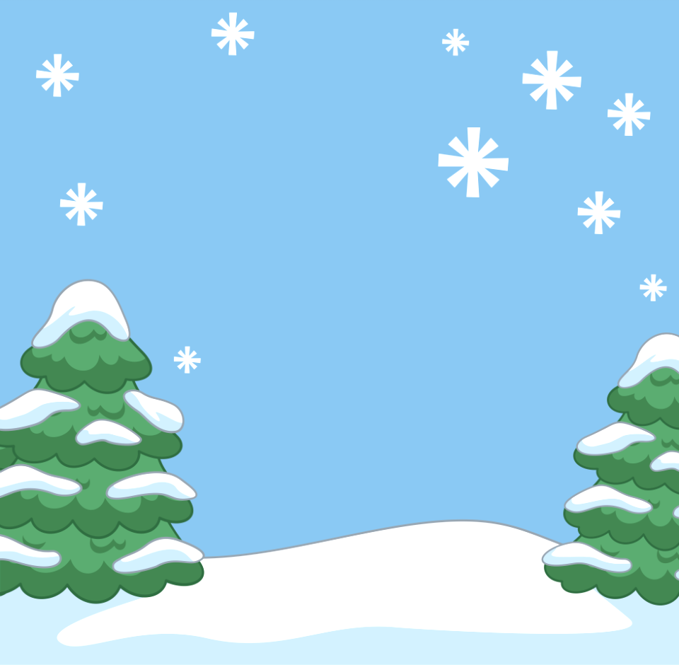 Two christmas trees