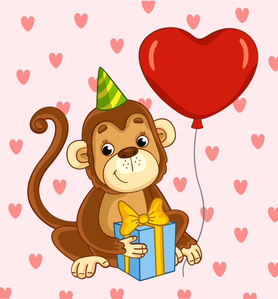 Birthday monkey