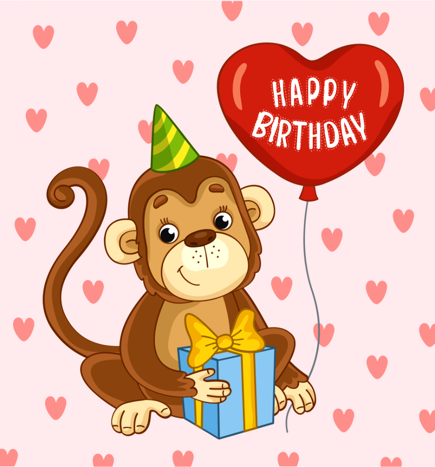 Birthday monkey