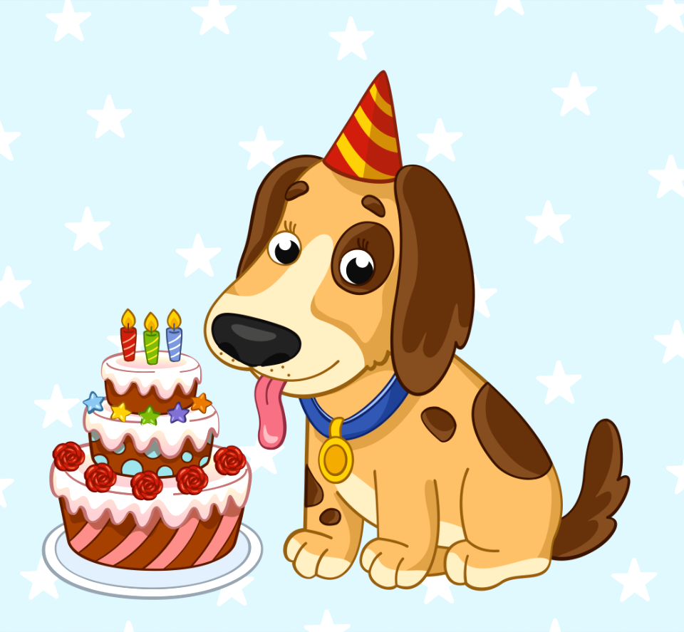 Birthday dog