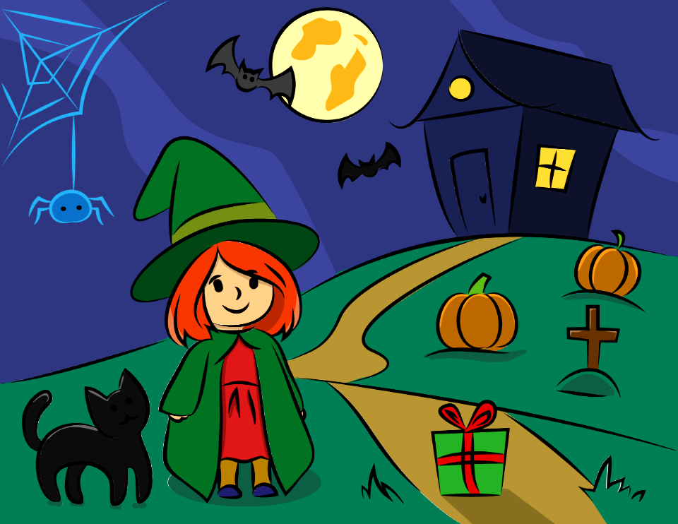 Halloween scene