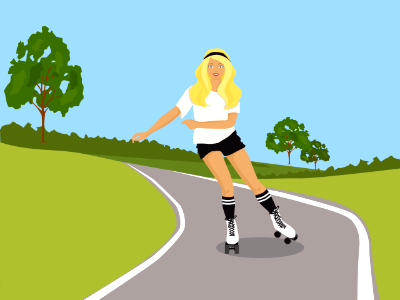 Roller skating