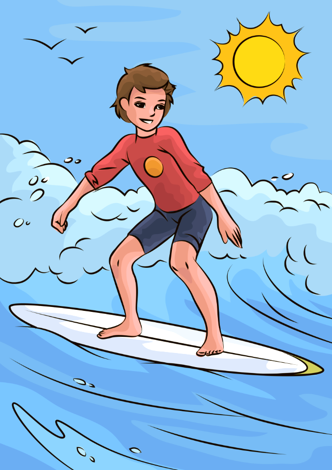 Surfer boy