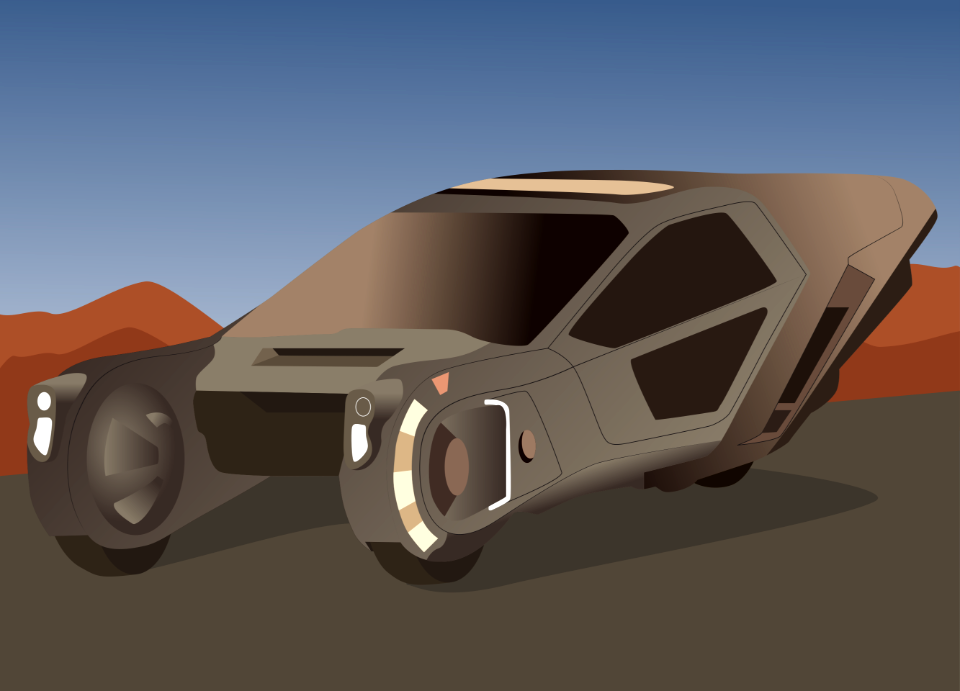 Spinners. Blade Runner
