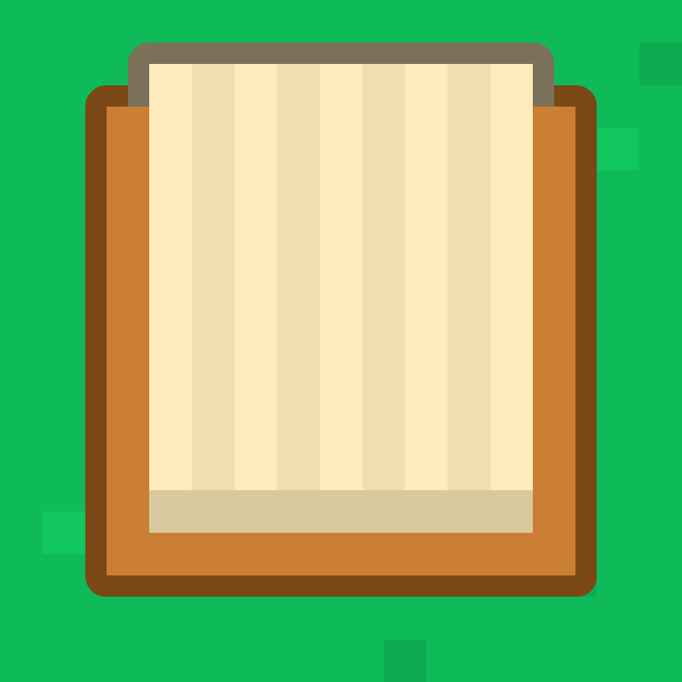 Big open brown box background