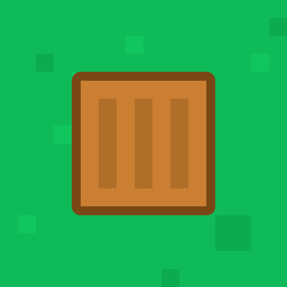 Small closed brown box background