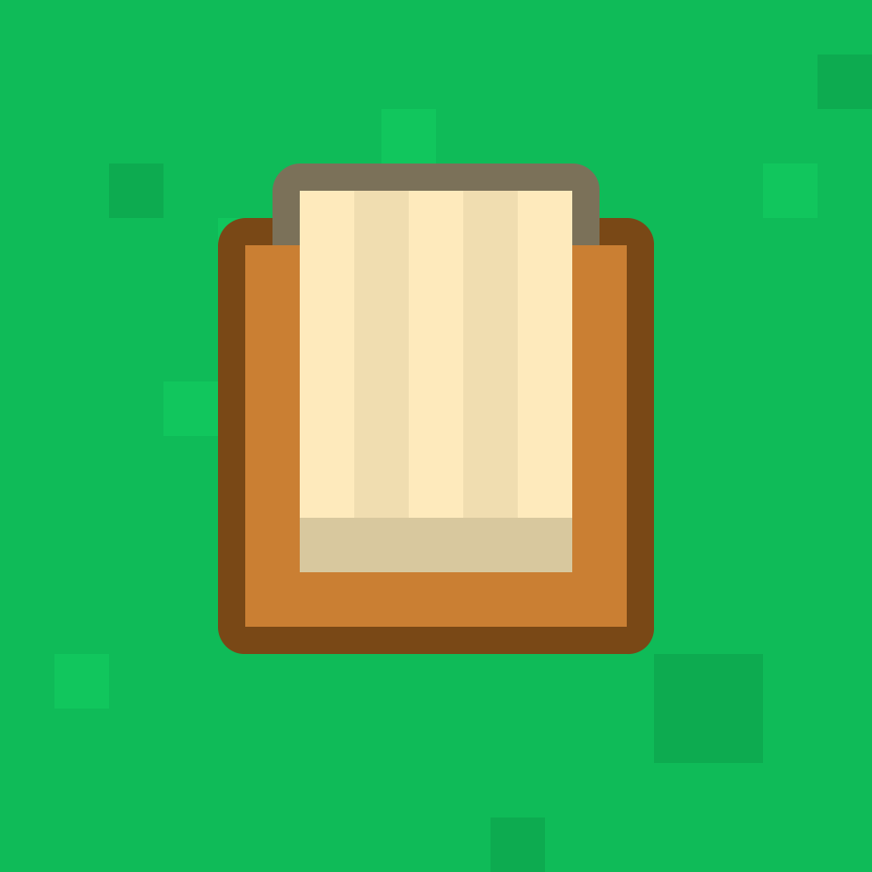 Small open brown box background