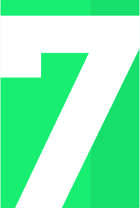 Green 07 seven digit background
