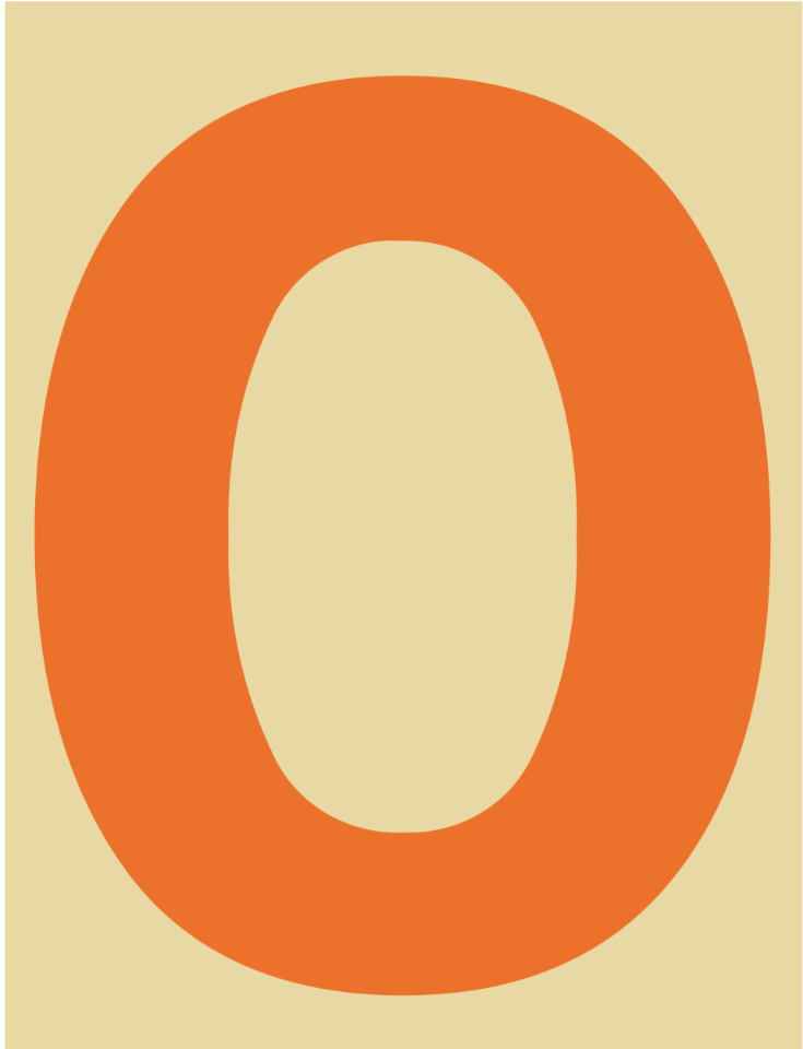 Orange 00 zero digit background