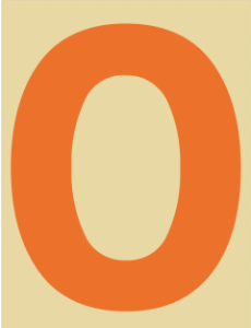 Orange 00 zero digit background