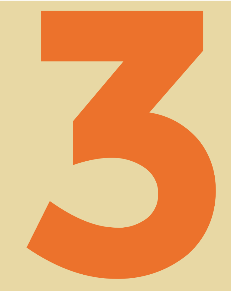 Orange 03 three digit background