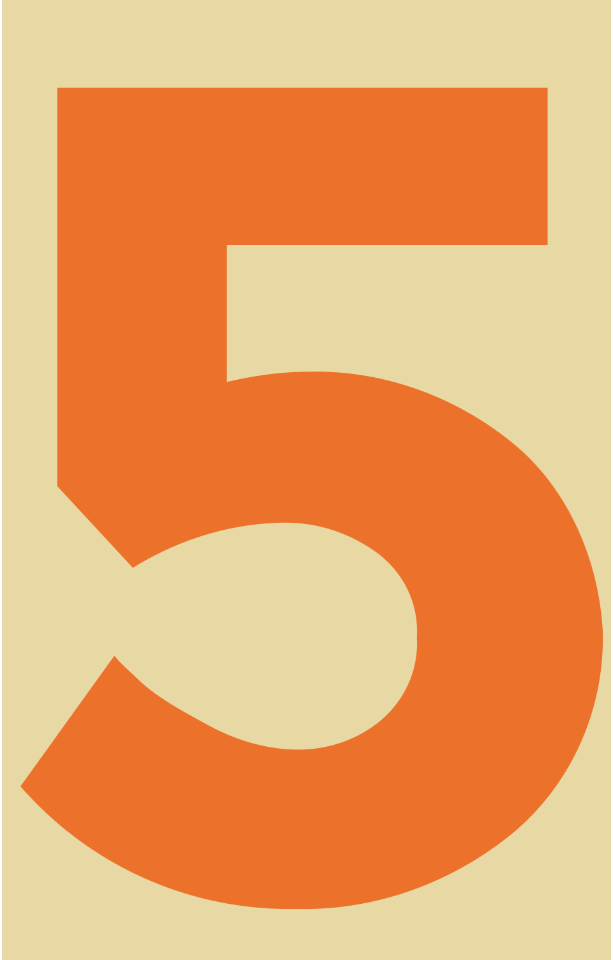 Orange 05 five digit background