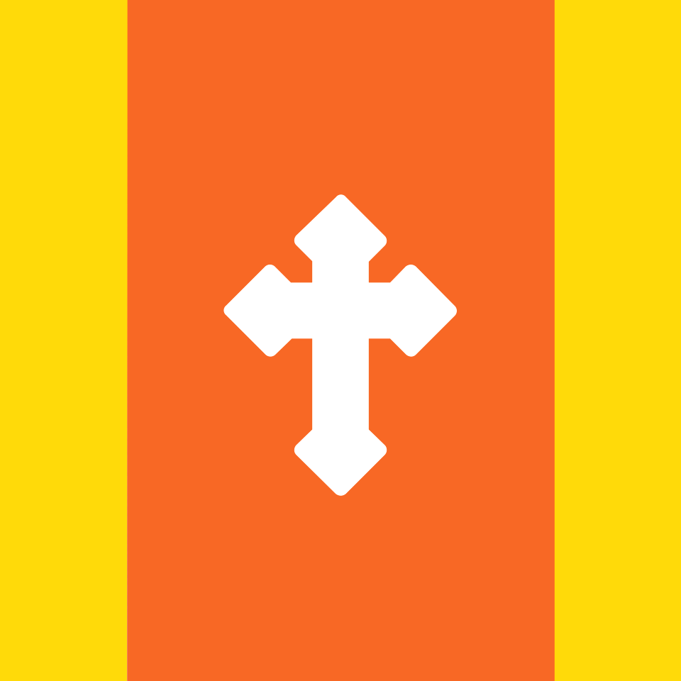 Red heraldic flag 04 cross background