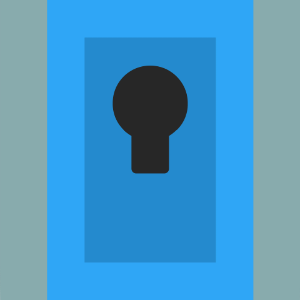 Blue keyhole 01 background