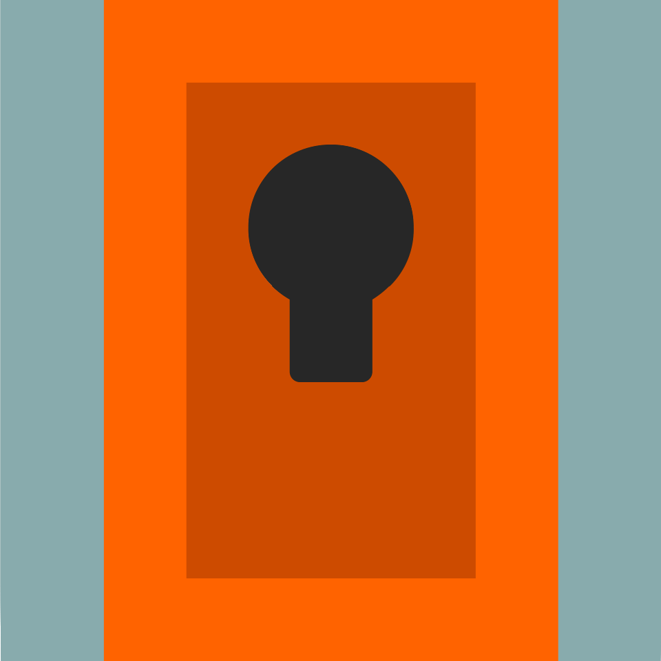 Orange keyhole 01 background