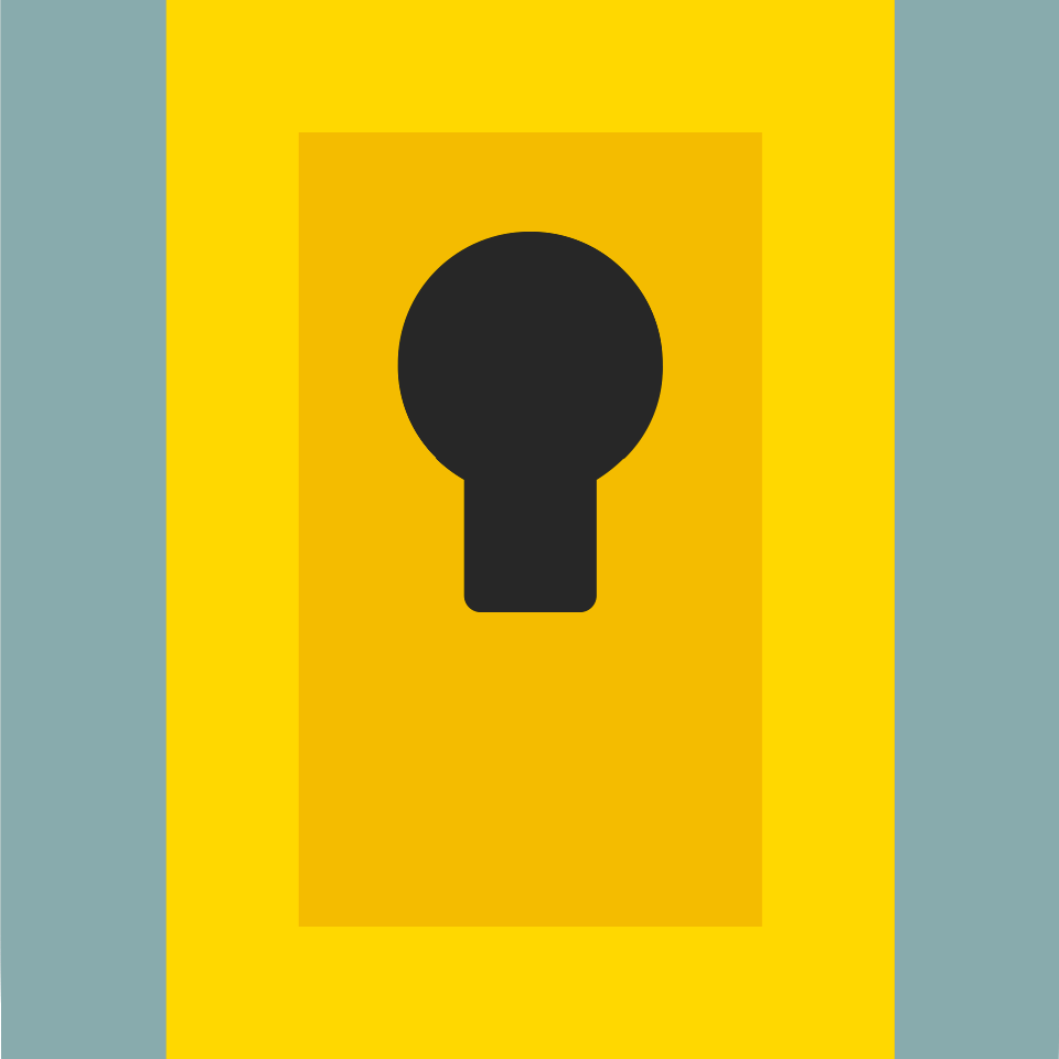Yellow keyhole 01 background