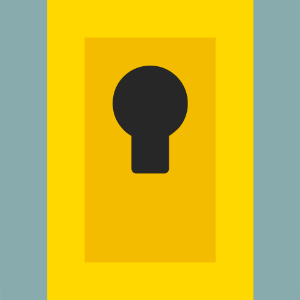 Yellow keyhole 01 background