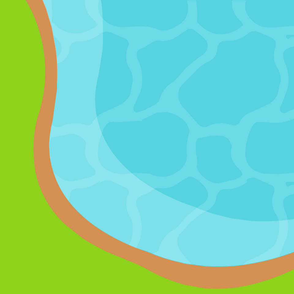 Green grass blue water 03 background